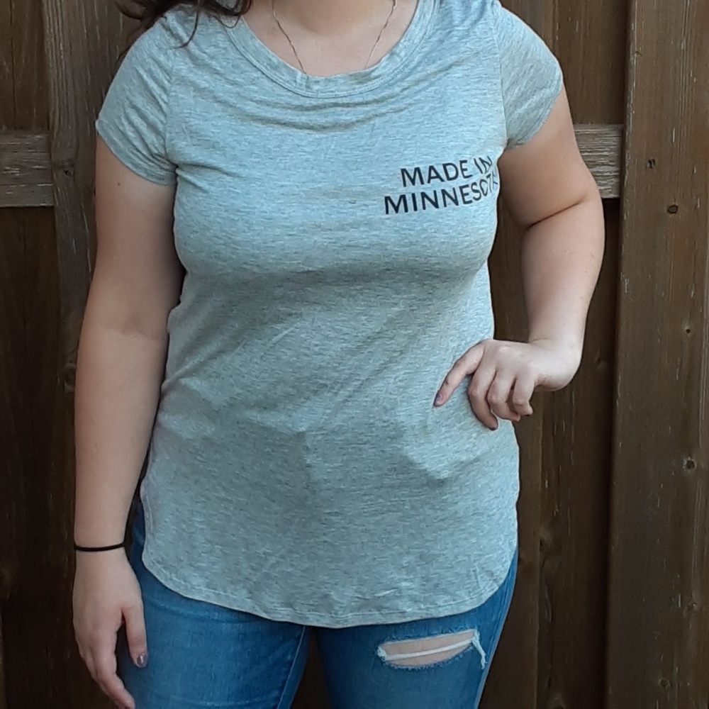 MADE IN MINNESOTA GREY T SHIRT